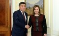 SPECIAL REPRESENTATIVE OF THE UN SECRETARY-GENERAL FOR CENTRAL ASIA, HEAD OF UNRCCA Natalia Gherman visits Kyrgyzstan